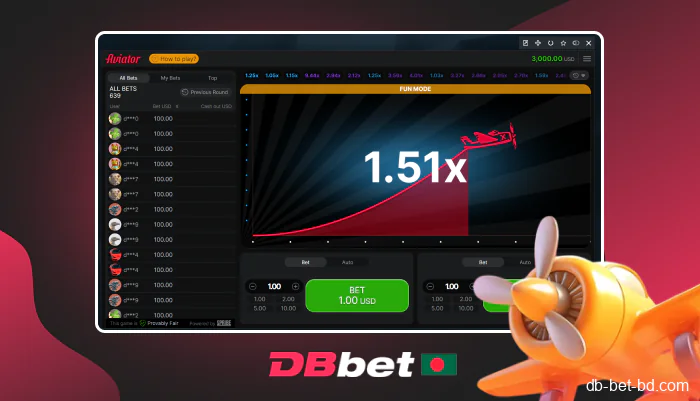 Play Aviator at DBbet Bangladesh