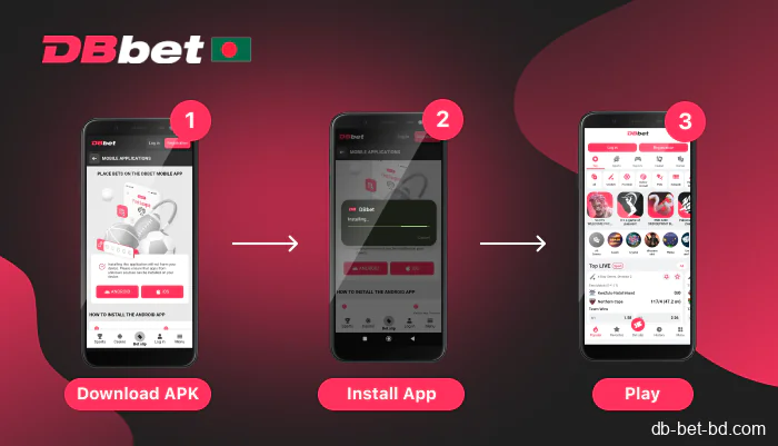 How to install DBbet app on Android in Bangladesh?