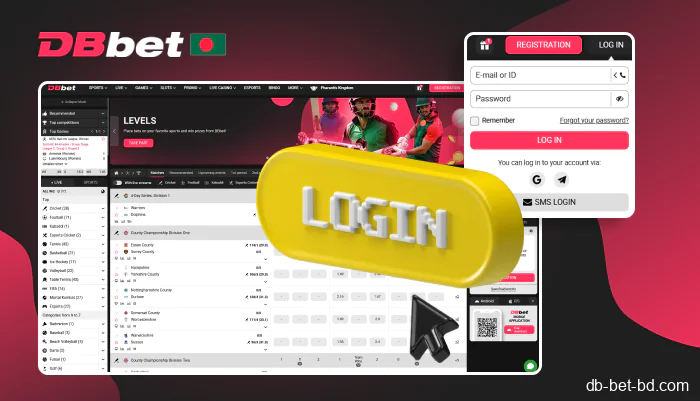 How to log in on DBbet site?